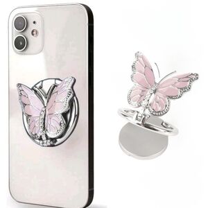 Butterfly Phone Ring Grip 360 Degree Rotating Plating‎ Finger Holder Kickstand